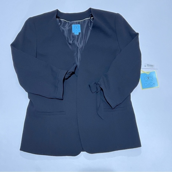 CeCe• Tie Sleeve Open Front Blazer - Picture 10 of 12